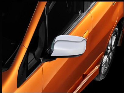 ฝาครอบกระจกมองข้างลายโครเมียม Honda Jazz แต่ง