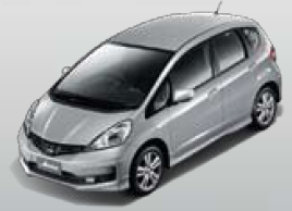 Honda Jazz สีเงิน