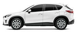 Mazda CX-5 สีขาว อาคทิค ไวท์