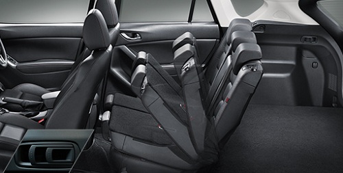 ปุ่มควบคุมพับเบาะหลัง Mazda CX-5
