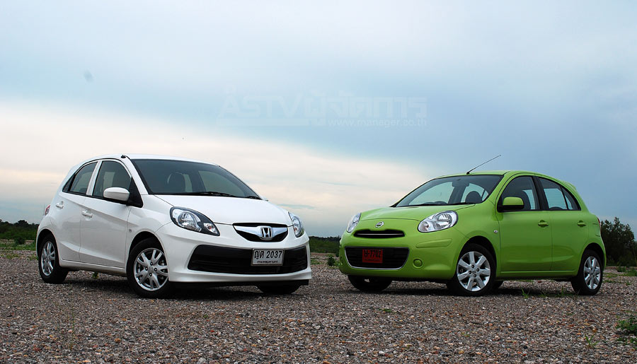 เปรียบเทียบ !! “นิสสัน มาร์ช” VS“ฮอนด้า บริโอ้”