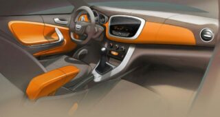 แบบใหม่! Dacia เผยภาพแบบร่างภายในรถ "Logan และ Sandero" ปรับเปลี่ยนใหม่เพื่อลดต้นทุนให้น้อยลง