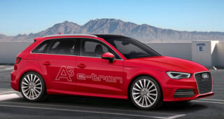 พลังงานไฮเทค! Audi เปิดเผยภาพรถ "A3 e-tron Plug-in Hybrid" ก่อนงาน Geneva Motor Show