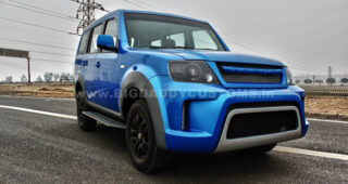 สวยสะดุดตา! Big Daddy Customs บริษัทชื่อดังในอินเดียแต่งรถ "Tata Sumo Grande" สีฟ้าสดใส