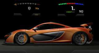 สุดไฮเทค! McLaren เผยภาพหน้าปัดดิจิตอลของรถ "P1 Hypercar" ตามแบบรถแข่งสูตร1 สุดหรู