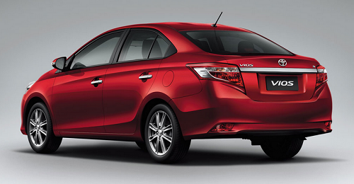 ด้านหลัง Toyota VIOS 2013
