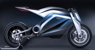 นักออกแบบชื่อดังชาวฝรั่งเศสเปิดตัว "Audi Motorrad Concept" รถจักรยานยนต์สุดเท่ห์