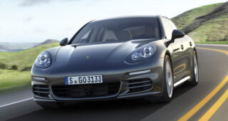 เผยภาพรถแบบ "2014 Porsche Panamera" เครื่องยนต์แบบ Twin-Turbo V6 และ E-Hybrid