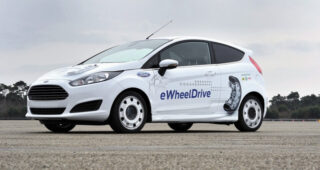 Ford Fiesta ขับเคลื่อนล้อหลังด้วยรถพลังไฟฟ้า