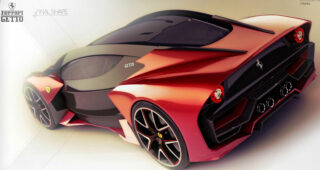 นักออกแบบชื่อดังทำ "Ferrari Getto Hypercar" ห้องขับขี่จำลองคล้ายห้องนักบิน