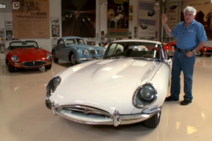 Jaguar E-Type ของ Jay Leno ในเฉดสีขาว