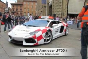 Bologna Airport นำรถแบบ "Lamborghini Aventador" รักษาความปลอดภัย
