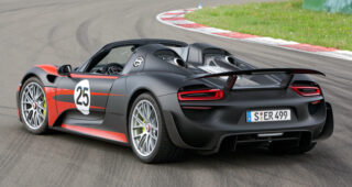 Porsche เปิดตัวภาพระดับ HD ของรถแบบ "918 Spyder"