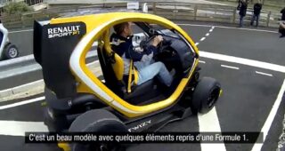 นักแข่งชื่อดัง Sebastian Vettel ลองขับรถแบบ "Zoe และ Renault Twizy"
