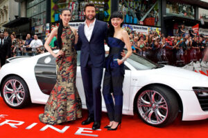 ดาราดังขับ "Audi R8" ร่วมงานเปิดตัวภาพยนตร์ The Wolverine อย่างคับคั่ง