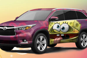Toyota โชว์รถแบบ "2014 Highlander Concept" พร้อมการ์ตูน SpongeBob ลายน่ารัก