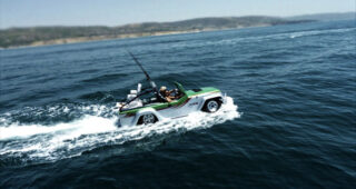 WaterCar Panther ออกรถสะเทินน้ำสะเทินบกพร้อมเครื่องจาก Honda V6