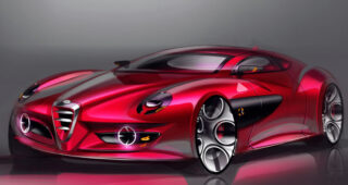 นักเรียนออกแบบจากรัสเซียเผยภาพผลงานรถ "Alfa Romeo" ตัวใหม่ล่าสุด