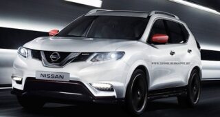 รถแบบ 2014 Nissan X-Trail/Rogue ถูกแต่งโดยทาง