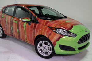 Ford ผุดไอเดีย Wrap รถ Fiasta ทั้งคันเป็นลายเบคอนสุดแสนน่าทาน