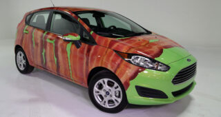 Ford ผุดไอเดีย Wrap รถ Fiasta ทั้งคันเป็นลายเบคอนสุดแสนน่าทาน