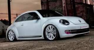 รถแบบ VW Beetle Mk2 โหลดต่ำลงอีกจากชุดแต่งของ "MR Car Design"