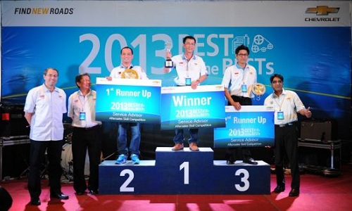 CHEVROLET มอบรางวัล “BEST of the BESTs” ให้ที่ปรึกษาด้านการบริการดีเด่น