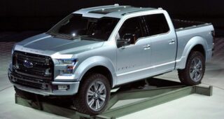 2015 Ford F-150 พร้อมการออกแบบตัวถังจากอะลูมิเนียมน้ำหนักน้อยช่วยประหยัดพลังงาน