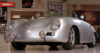 Jay Leno นักสะสมรถชื่อดังสอย "1957 Porsche 356A" เข้ากรุเรียบร้อยอีกคัน