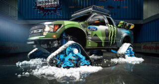 Ken Block เปิดตัวรถแบบ "Ford F-150 RaptorTRAX" ตะลุยสุดขั้ว