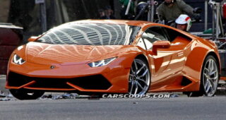 ช่างภาพอิสระแอบถ่าย Lamborghini Huracan เปลี่ยนสีภายนอกแบบใหม่