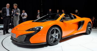 McLaren เปิดตัวสปอร์ต 650S Spider รุ่นใหม่สีเหลืองอร่าม