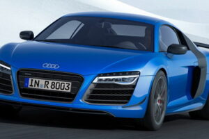 Audi ปาดหน้า BMW i8 ส่งรถแบบ R8 LMX เปิดซิงไฟเลเซอร์