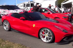 พบรถสปอร์ตแต่งแบบ Ferrari F12 TRS พร้อมขายในงานที่ Goodwood