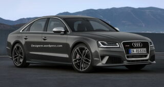 ภาพเรนเดอร์ของ "Audi RS8" คู่แข่งรถหรูอย่าง Mercedes S65 AMG