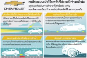 CHEVROLET แนะนำขับขี่อย่างปลอดภัยช่วงหน้าฝน