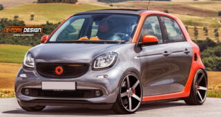 X-Tomi จัดให้เปิดตัวชุดแต่งรถแบบ "2015 Smart Forfour"