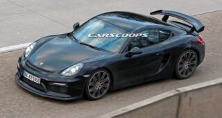 แอบถ่ายสปอร์ต "Porsche Cayman GT4" สุดร้อนแรง