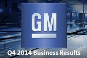 GM ประกาศรายได้สุทธิไตรมาสที่สี่ของปี 2557 ที่ 1.1 พันล้านเหรียญสหรัฐฯ