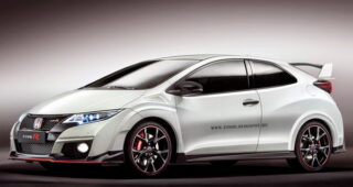 เปิดตัวภาพเรนเดอร์ของ Honda Civic Type R แบบ 3 ประตู