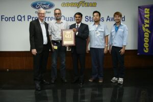 กู๊ดเยียร์ ประเทศไทยคว้ารางวัล 'Ford Q1 Preferred Quality Status Award' จากฟอร์ด ประเทศไทย