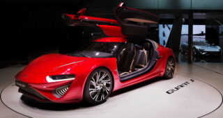 NanoFlowcell เปิดตัวสปอร์ตพลังงานไฟฟ้า "Quant F" ในงานที่ Geneva