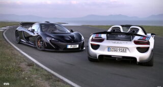 เผยรถ "Porsche 918 Spyder" แรงกว่า "McLaren P1" ในการทดสอบที่ Laguna Seca