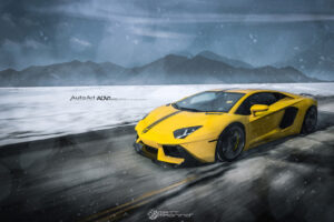 เปิดตัวชุดแต่ง Lamborghini Aventador สีเหลืองสดพร้อมล้อแม็กซ์ "ADV.1"