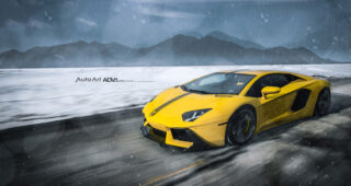 เปิดตัวชุดแต่ง Lamborghini Aventador สีเหลืองสดพร้อมล้อแม็กซ์ "ADV.1"