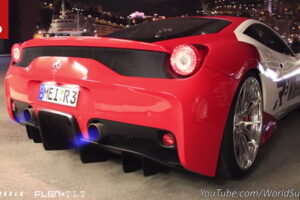 เผยวีดีโอ Ferrari 458 โฉมแต่งสุดแรงพร้อม Audi R8 ท่อแบบสปอร์ตอีกคัน