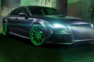 เปิดตัวรถแบบ Audi RS7 พร้อมล้อแม็กซ์สุดสวยงามโทนสีเขียว