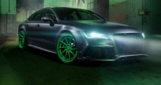 เปิดตัวรถแบบ Audi RS7 พร้อมล้อแม็กซ์สุดสวยงามโทนสีเขียว