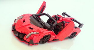 ชมรถสปอร์ต "Lamborghini Veneno" ในโฉมตัวต่อ Lego