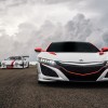 Next-generation NSX and the 1991 NSX, which is also participating in the race